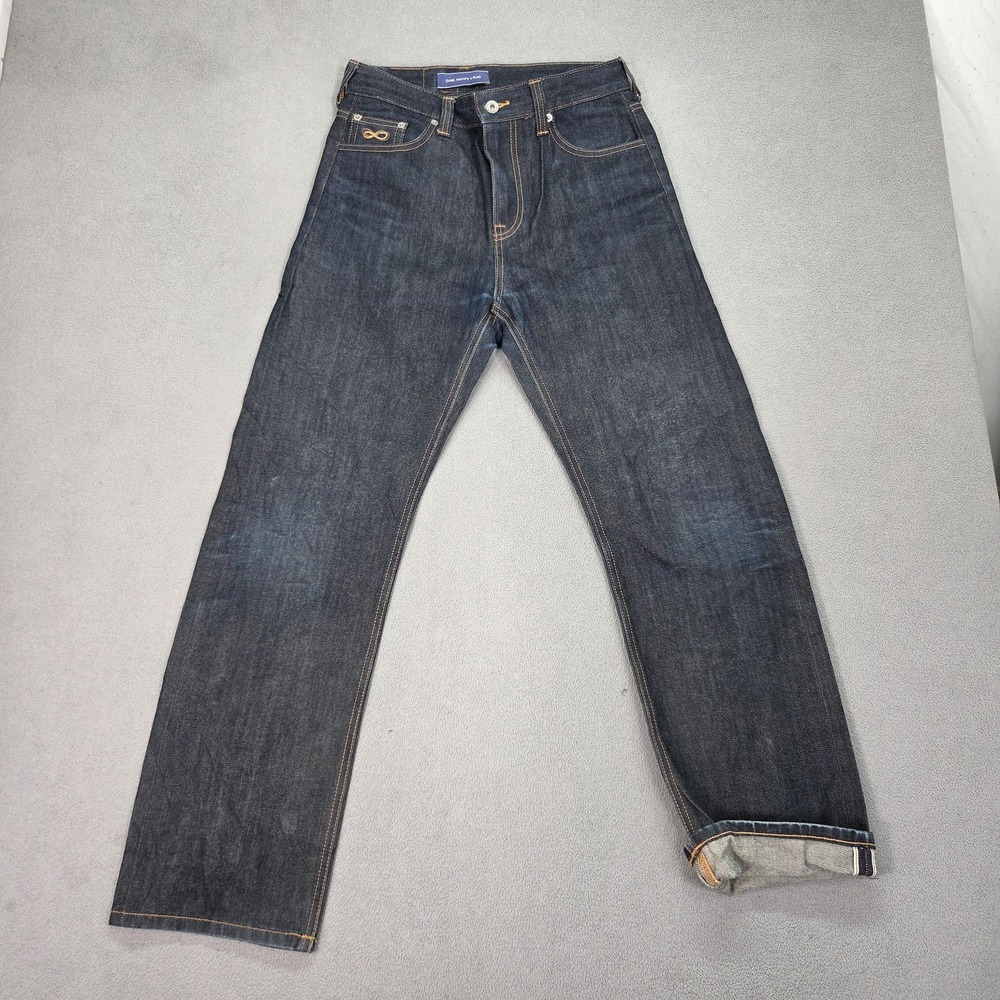 Plac X OAM DIO‎ Jeans Mens Indigo Blue Raw Selvedge Straight Regular Fits 28x29